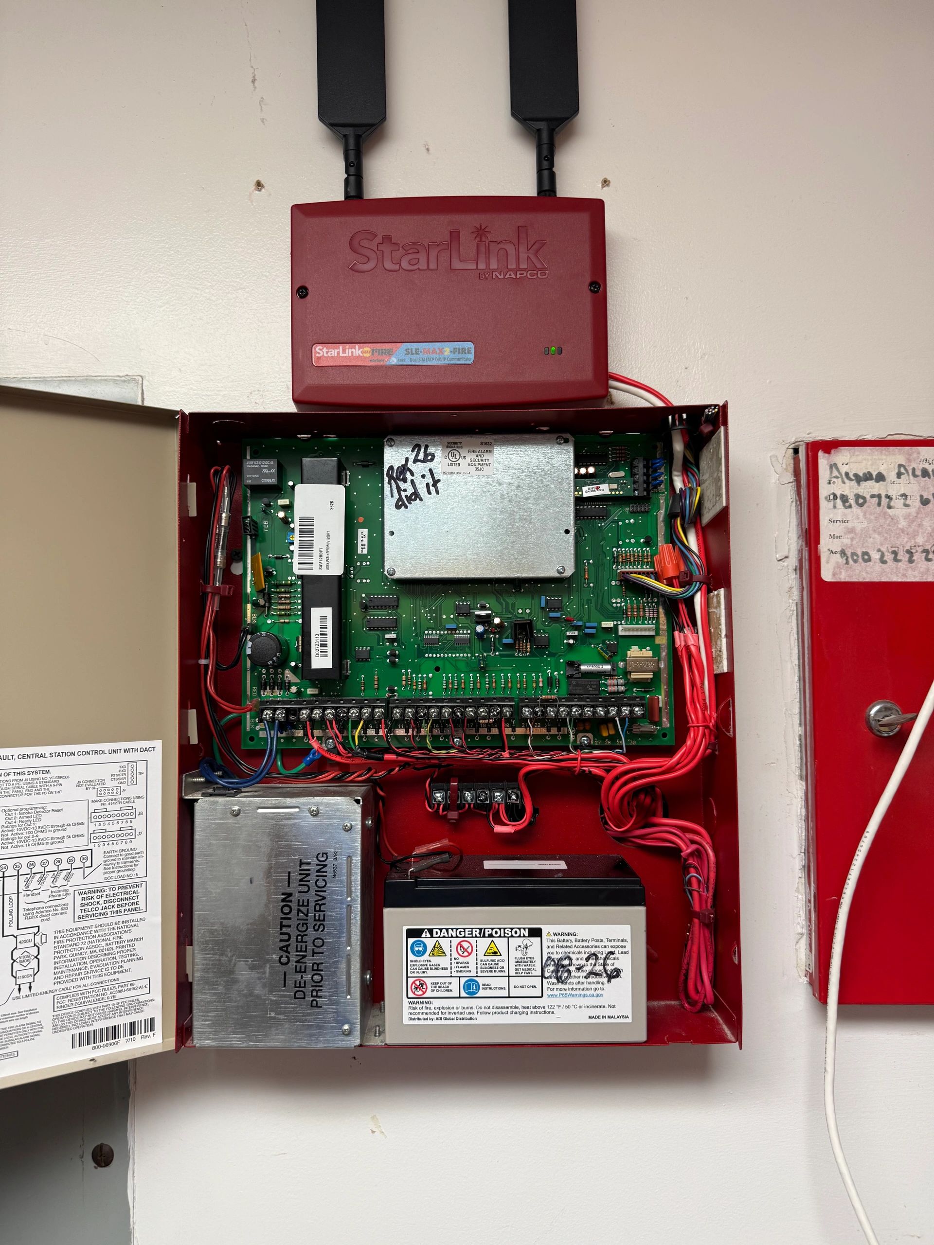 StarLink NAPCO fire alarm system